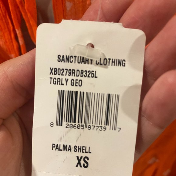 NWT Sanctuary Orange Sleeveless Top Size XS - Picture 4 of 5